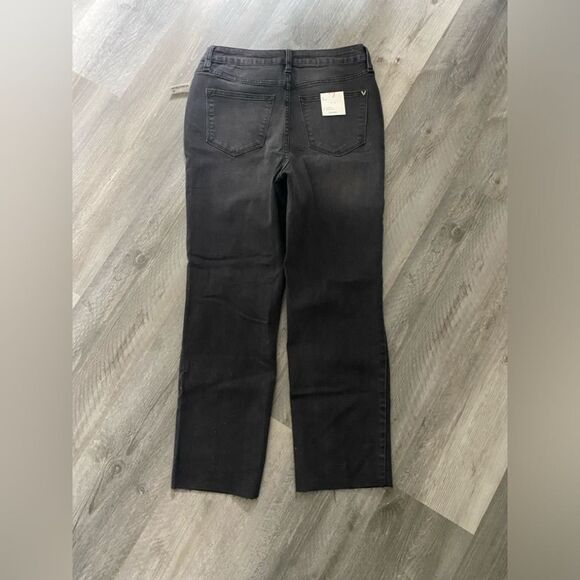 VIGOSS Jeans Stevie Crop Straight Black Distressed 27 Waist NEW - Picture 7 of 12